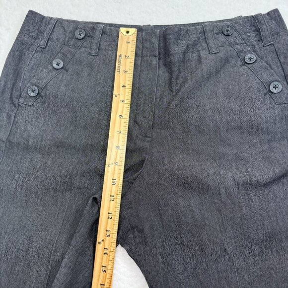 Sandro Sportswear Sailor Wide Leg Cropped Capri Pants Stretch Womens 14 Preppy - Picture 8 of 12